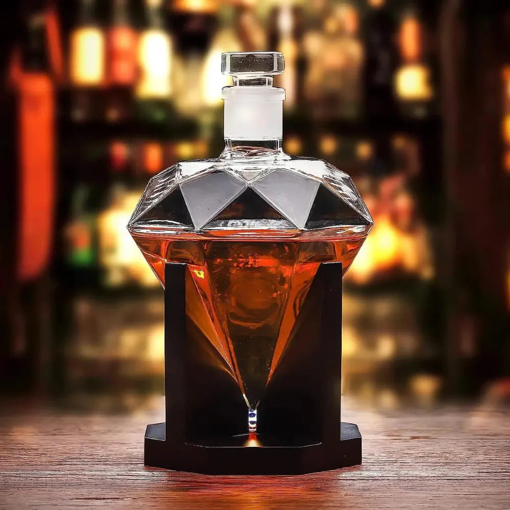 Decanter de Vinho Whisky Diamante 850ml - Loc Stop