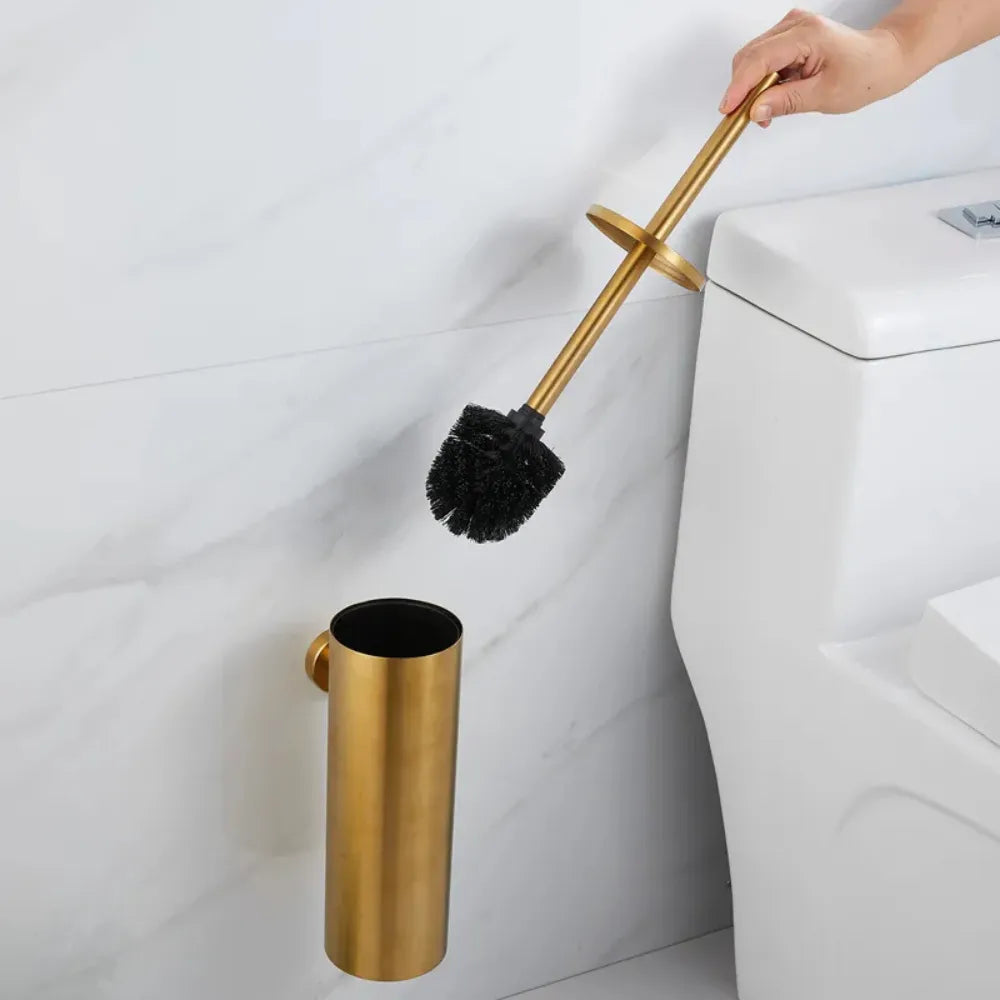 Escova Sanitária de Banheiro de Aço Inox - Loc Stop