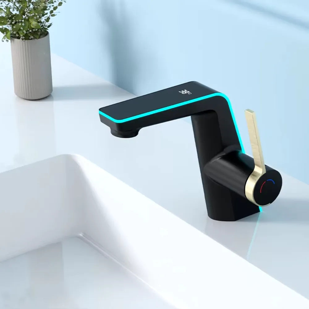 Torneira de Banheiro com Display de Temperatura - Loc Stop