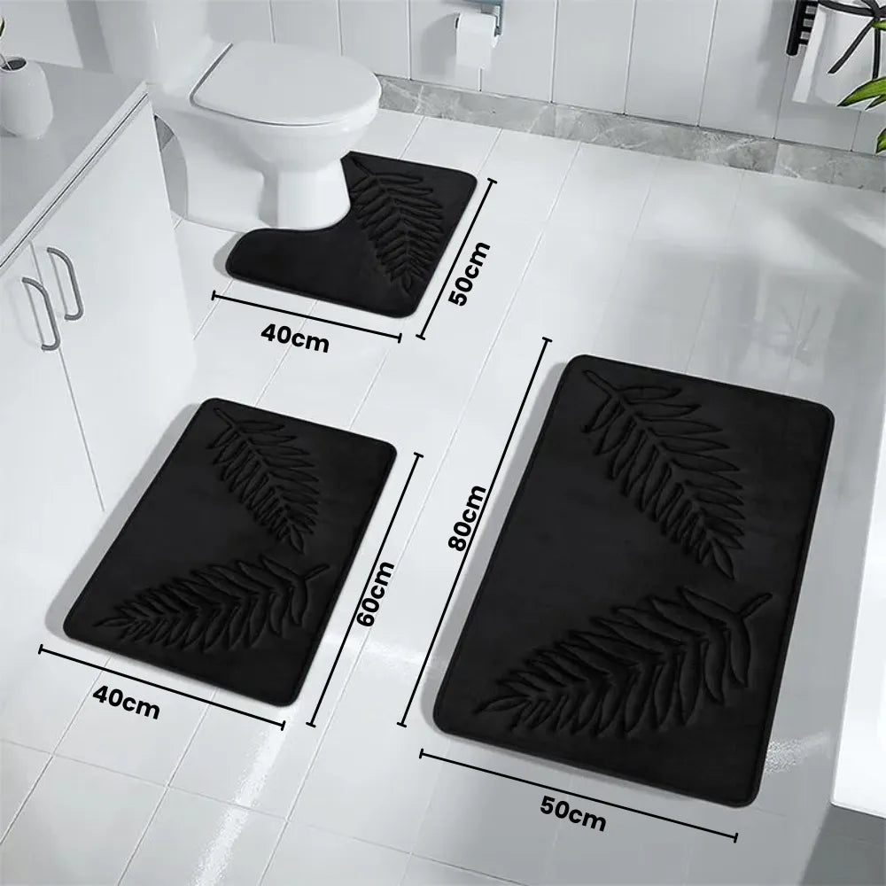 Kit de Tapetes de Banheiro Antiderrapante - Loc Stop