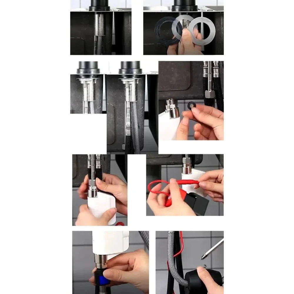 Torneira de Cozinha Extensiva com Sensor - Loc Stop
