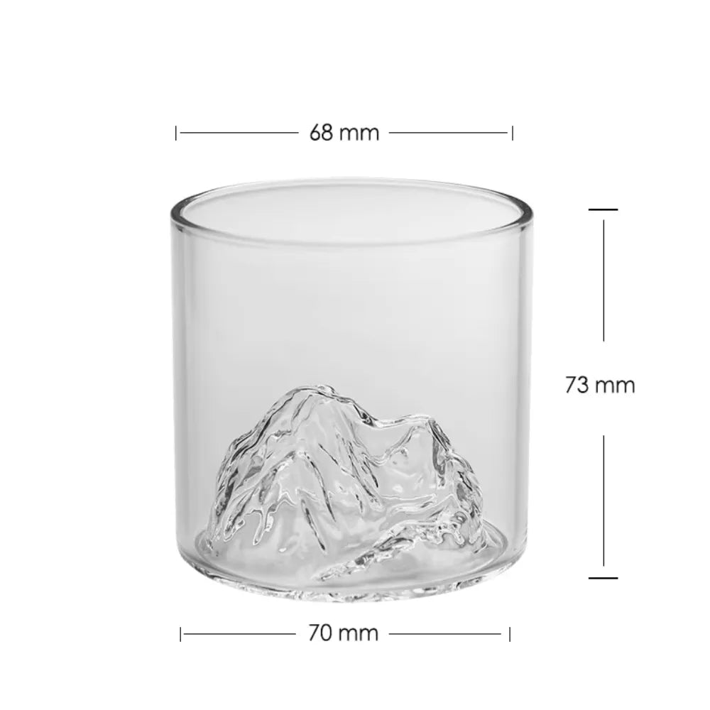 Copo de Whiskey Montanha 3D 200ml - Loc Stop