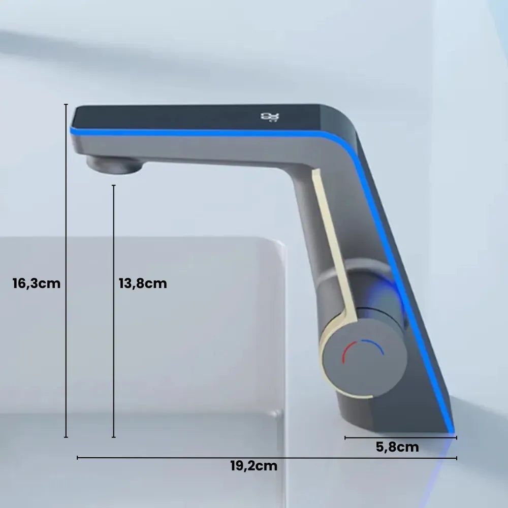 Torneira de Banheiro com Display de Temperatura - Loc Stop