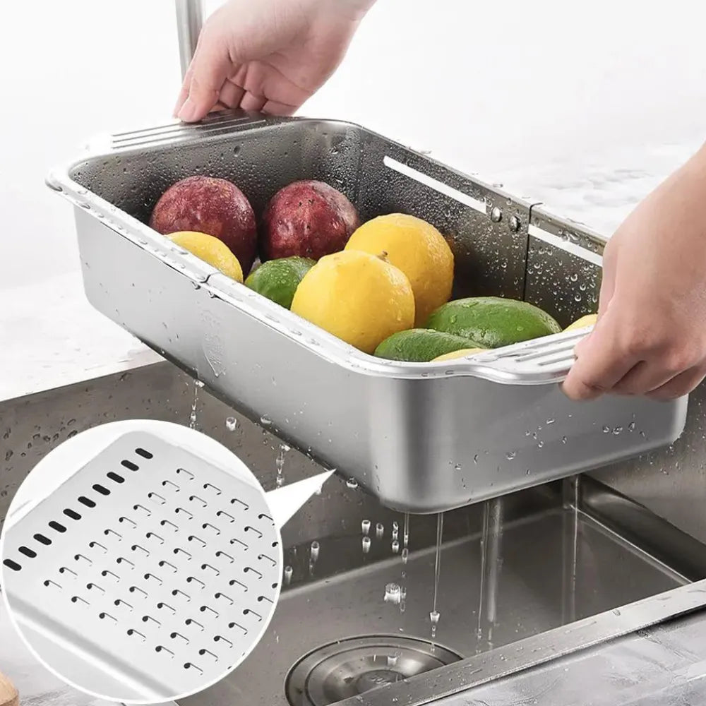 Escorredor Extensível de pia para Alimentos - Loc Stop