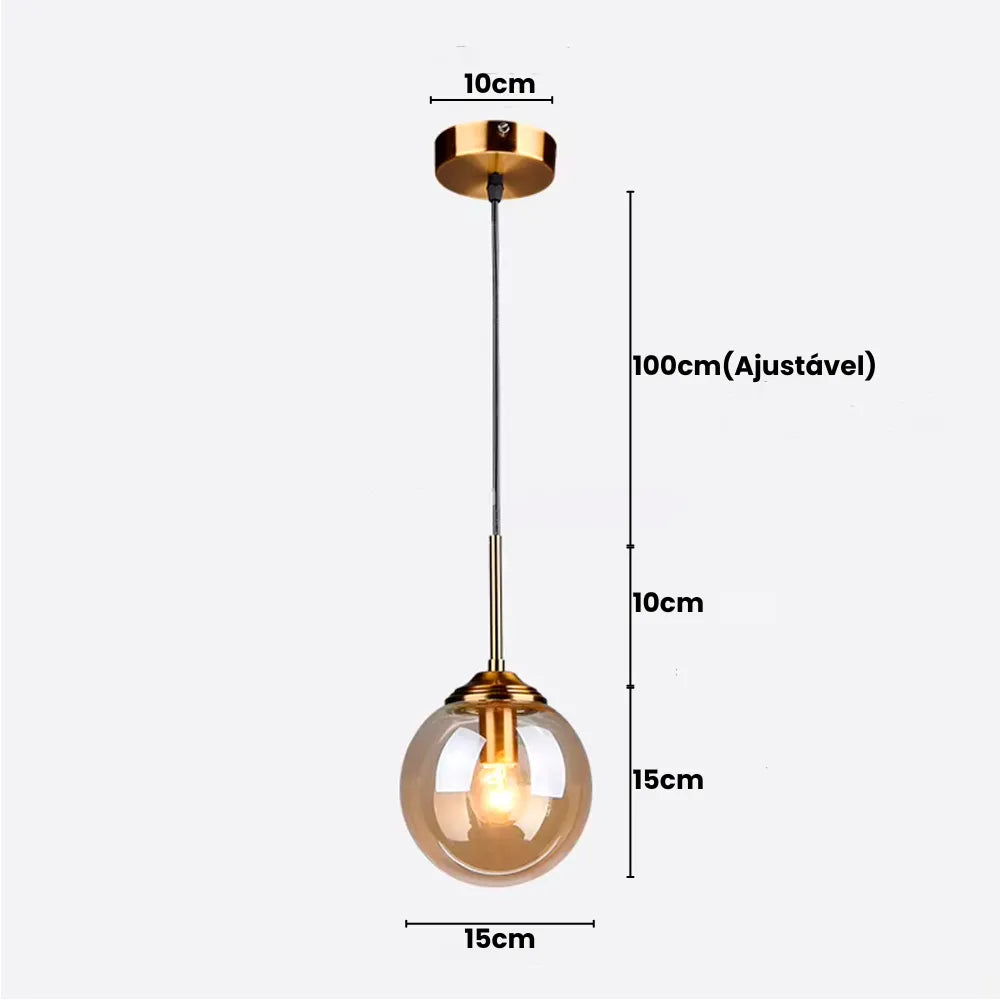 Pendente de Teto Lâmpada LED - Loc Stop