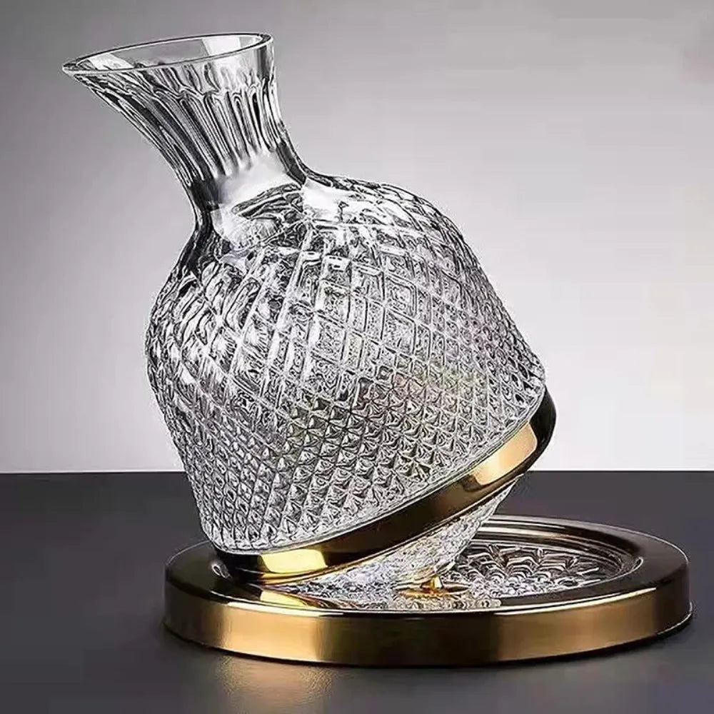 Decanter de Vinho com Base Giratória 1500ml - Loc Stop