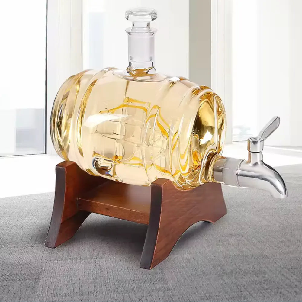 Barril de Vidro para Vinho 1 Litro - Loc Stop