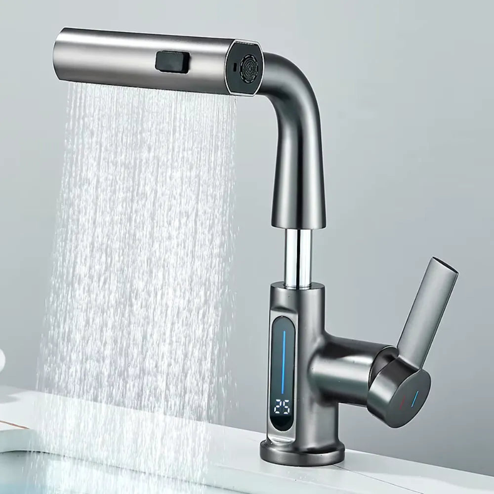 Torneira Digital com Indicador de Temperatura em LED - Loc Stop