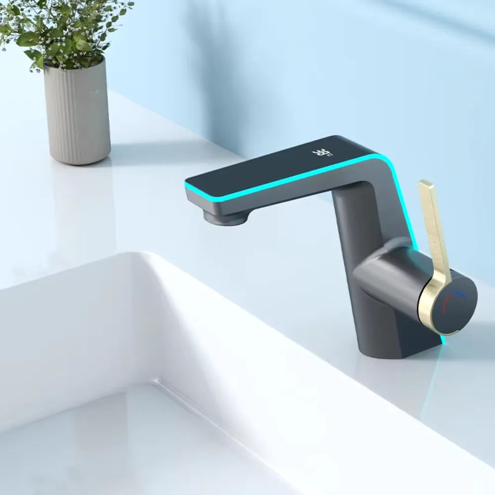 Torneira de Banheiro com Display de Temperatura - Loc Stop