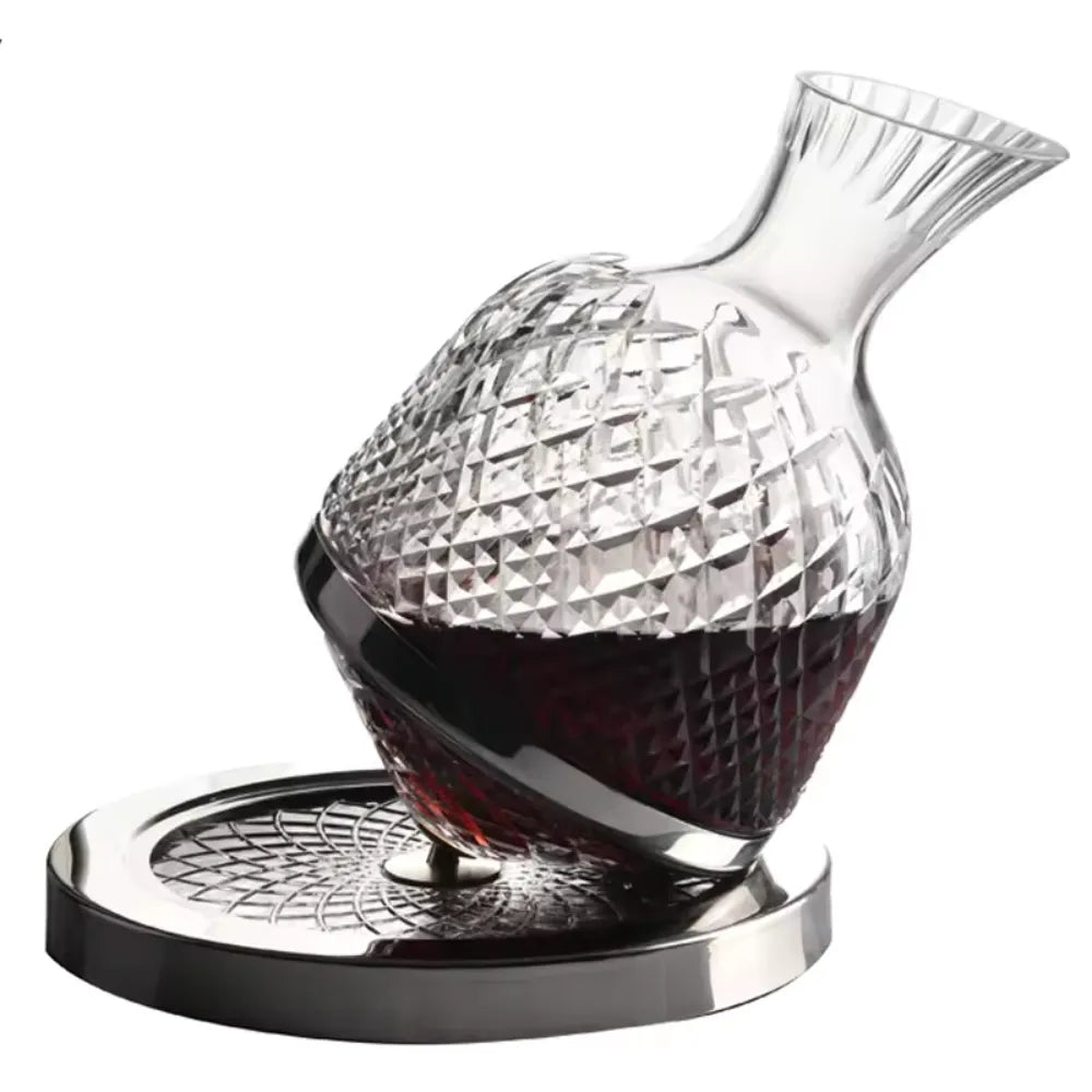 Decanter de Vinho com Base Giratória 1500ml - Loc Stop