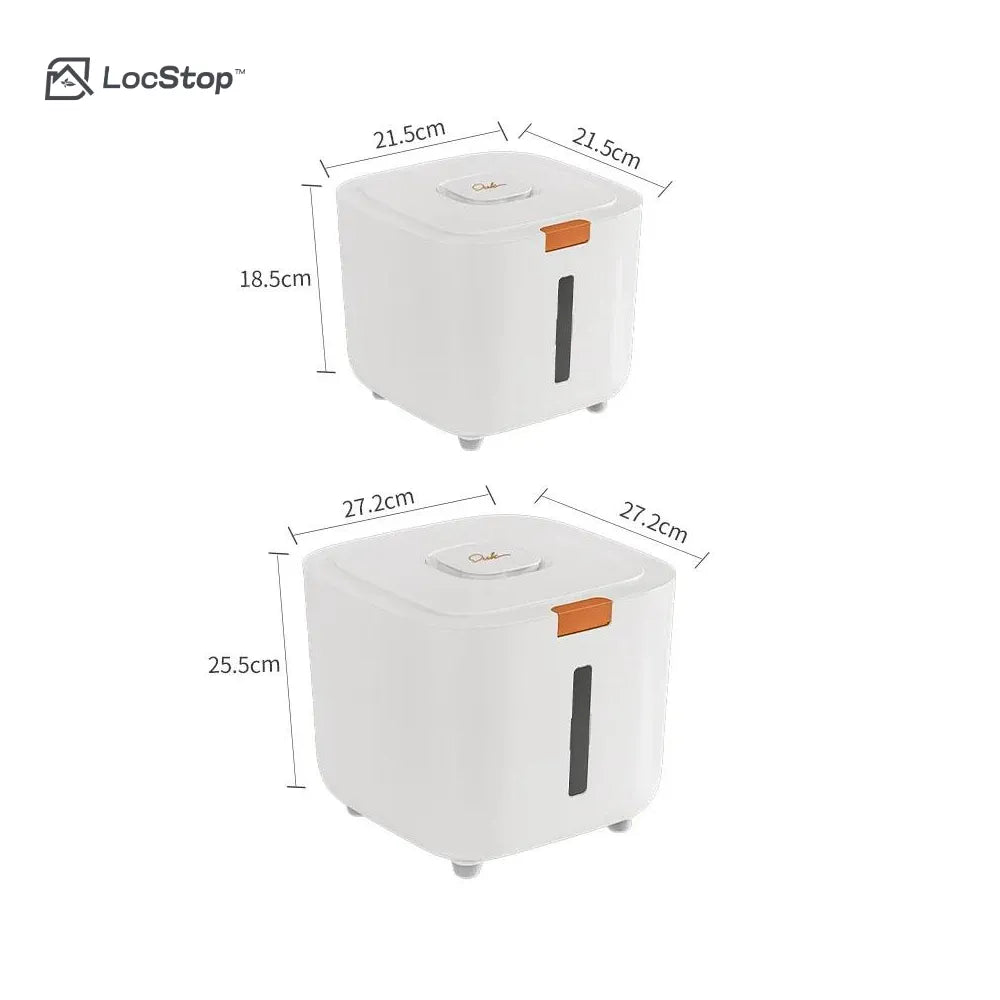 Recipiente Porta Mantimentos com Tampa Automática - Loc Stop