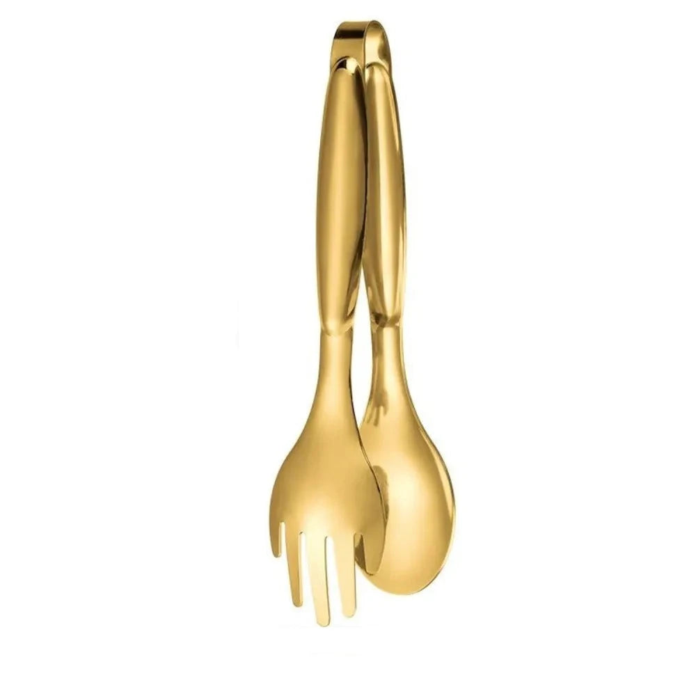 Pinça de Comida de Aço Inoxidável Antiderrapante - Loc Stop