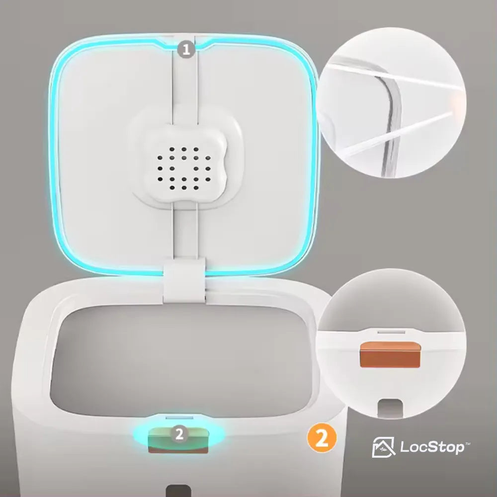 Recipiente Porta Mantimentos com Tampa Automática - Loc Stop