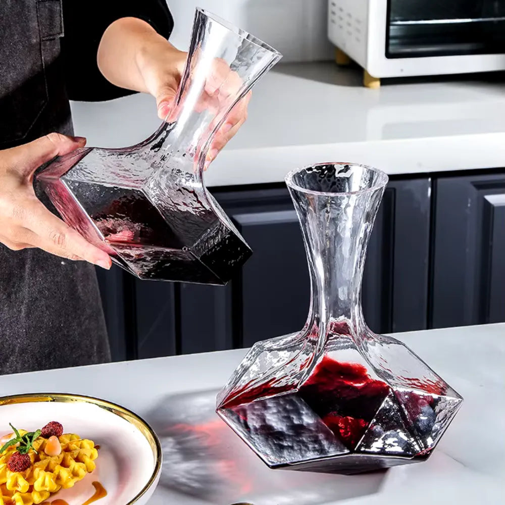 Decanter de Vinho Vidro Irregular 1450ml - Loc Stop