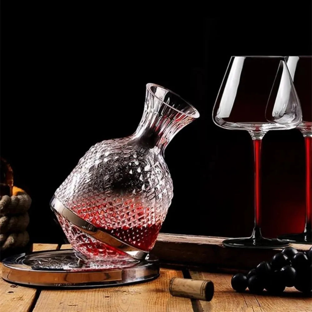 Decanter de Vinho com Base Giratória 1500ml - Loc Stop
