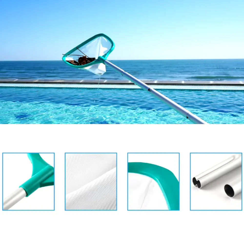 Peneira de Limpeza de Piscina Telescópica - Loc Stop