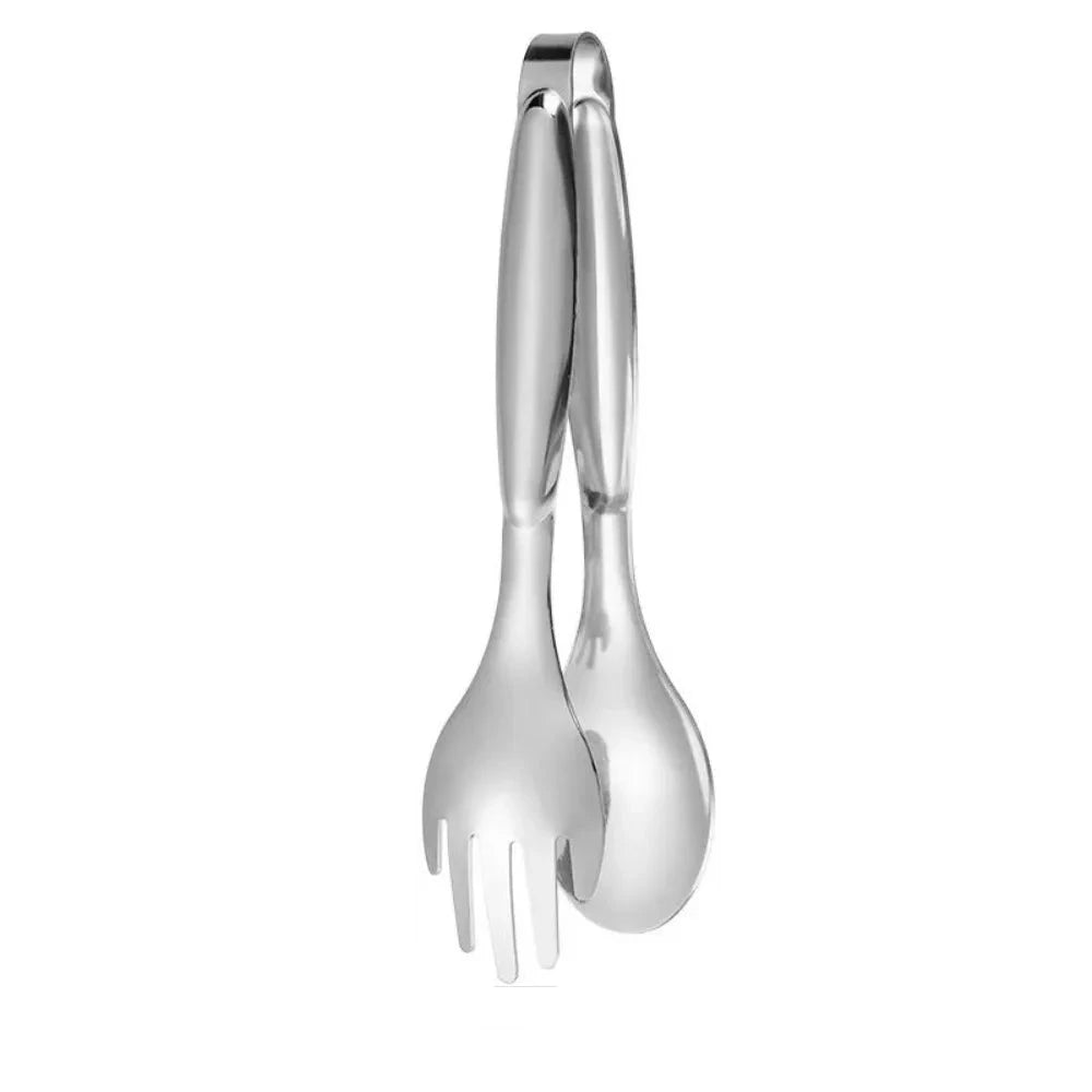 Pinça de Comida de Aço Inoxidável Antiderrapante - Loc Stop