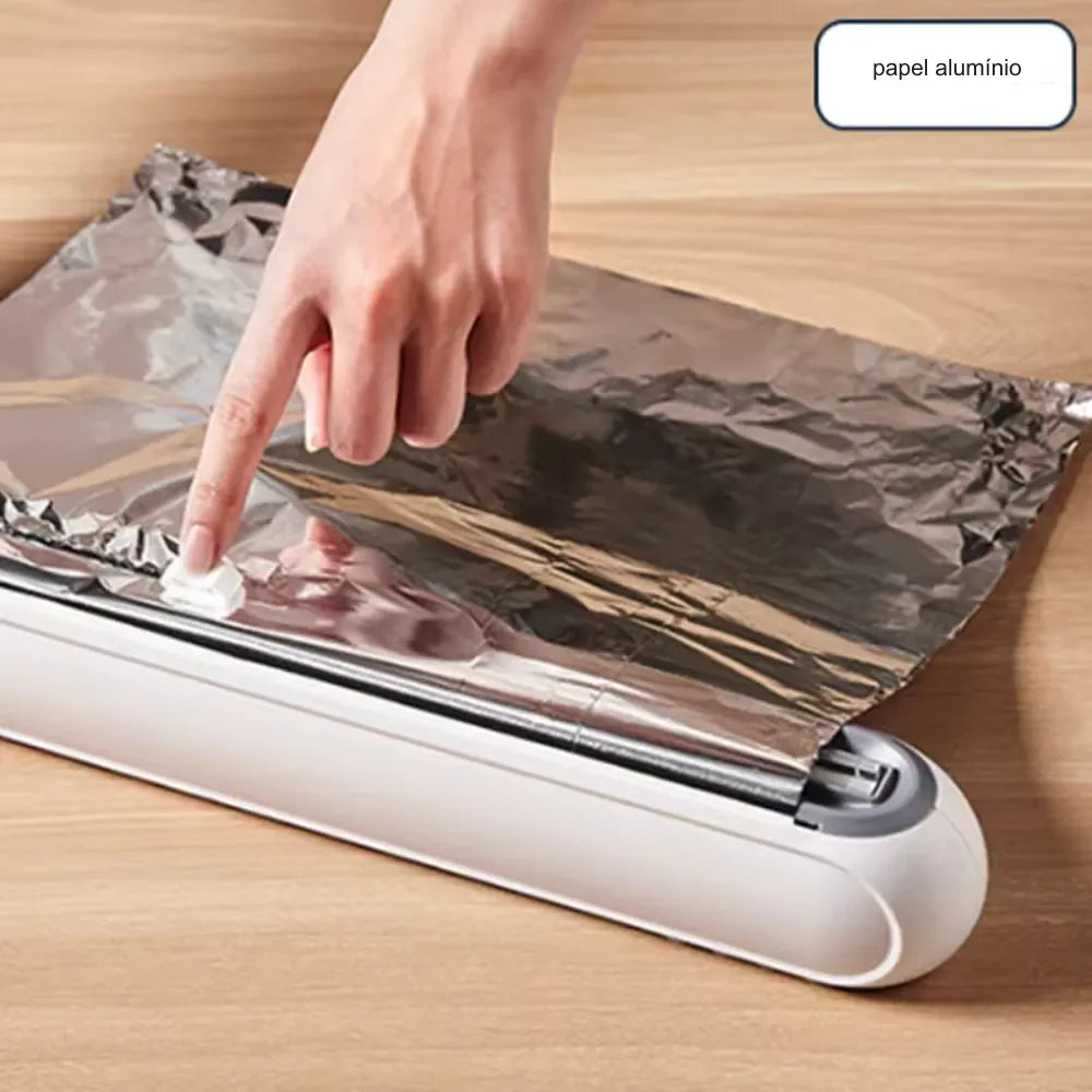 Cortador Magnético Plástico Filme e Papel Alumínio - Loc Stop