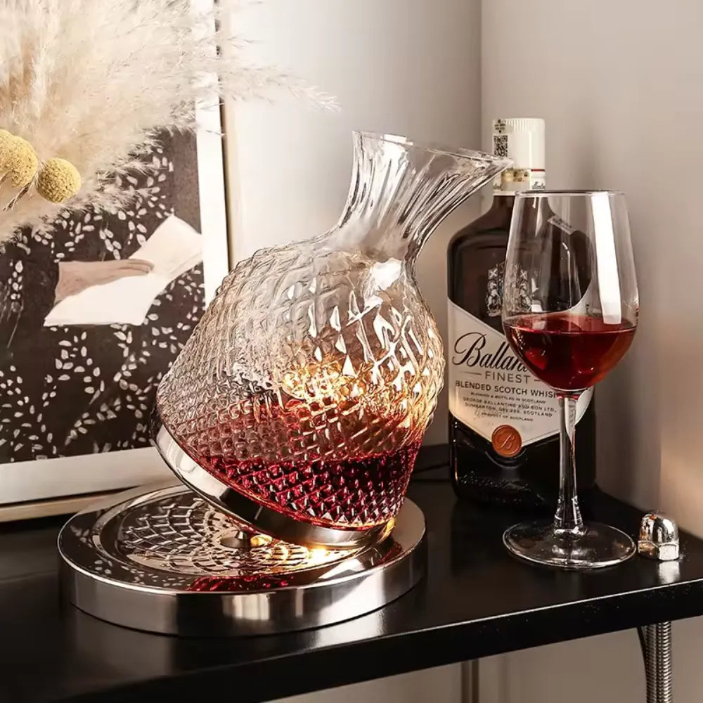 Decanter de Vinho com Base Giratória 1500ml - Loc Stop