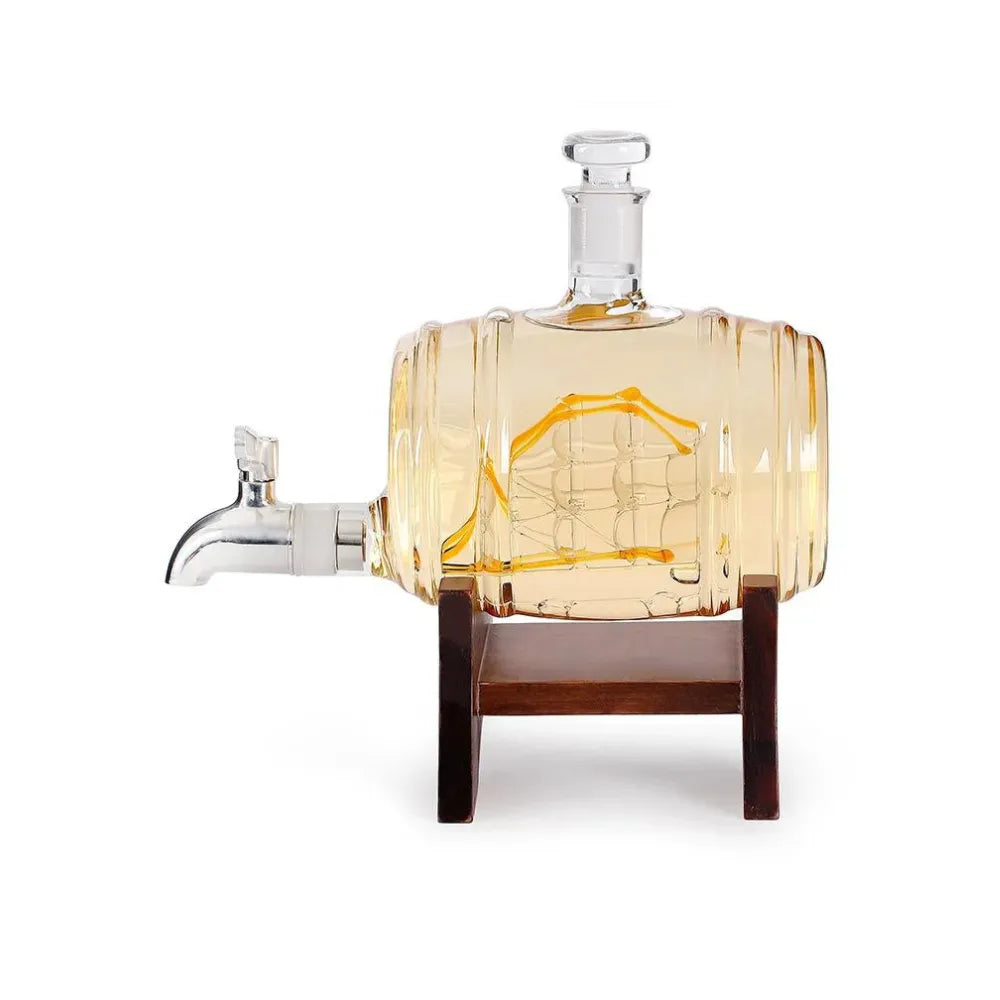 Barril de Vidro para Vinho 1 Litro - Loc Stop