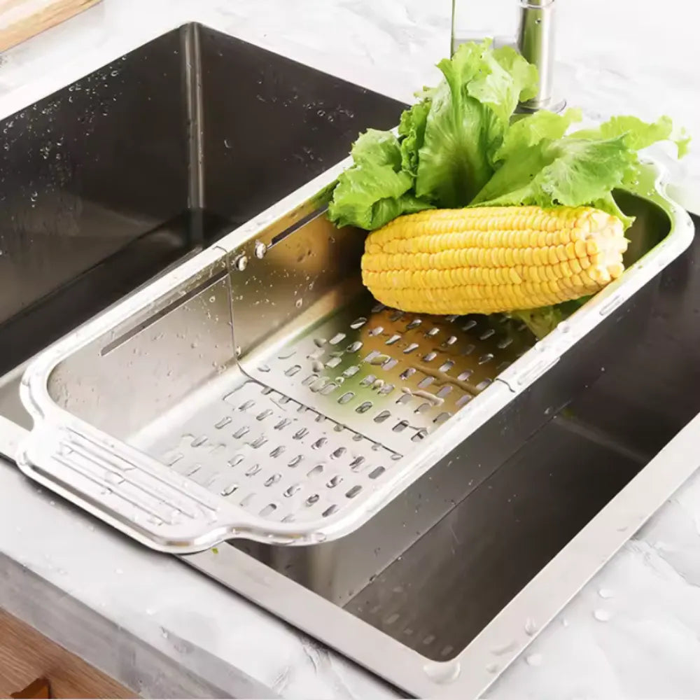 Escorredor Extensível de pia para Alimentos - Loc Stop
