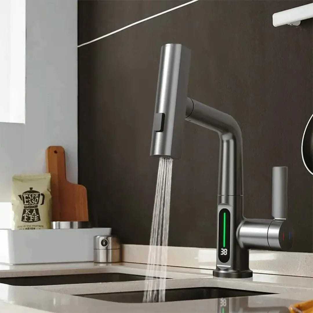 Torneira Digital com Indicador de Temperatura em LED - Loc Stop