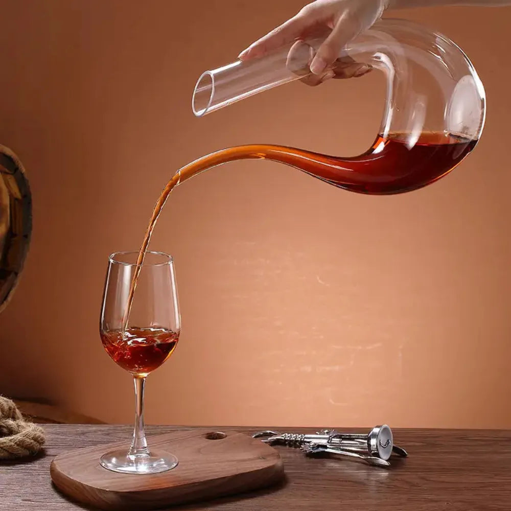 Decanter de Vinho Formato de U 1500ml - Loc Stop