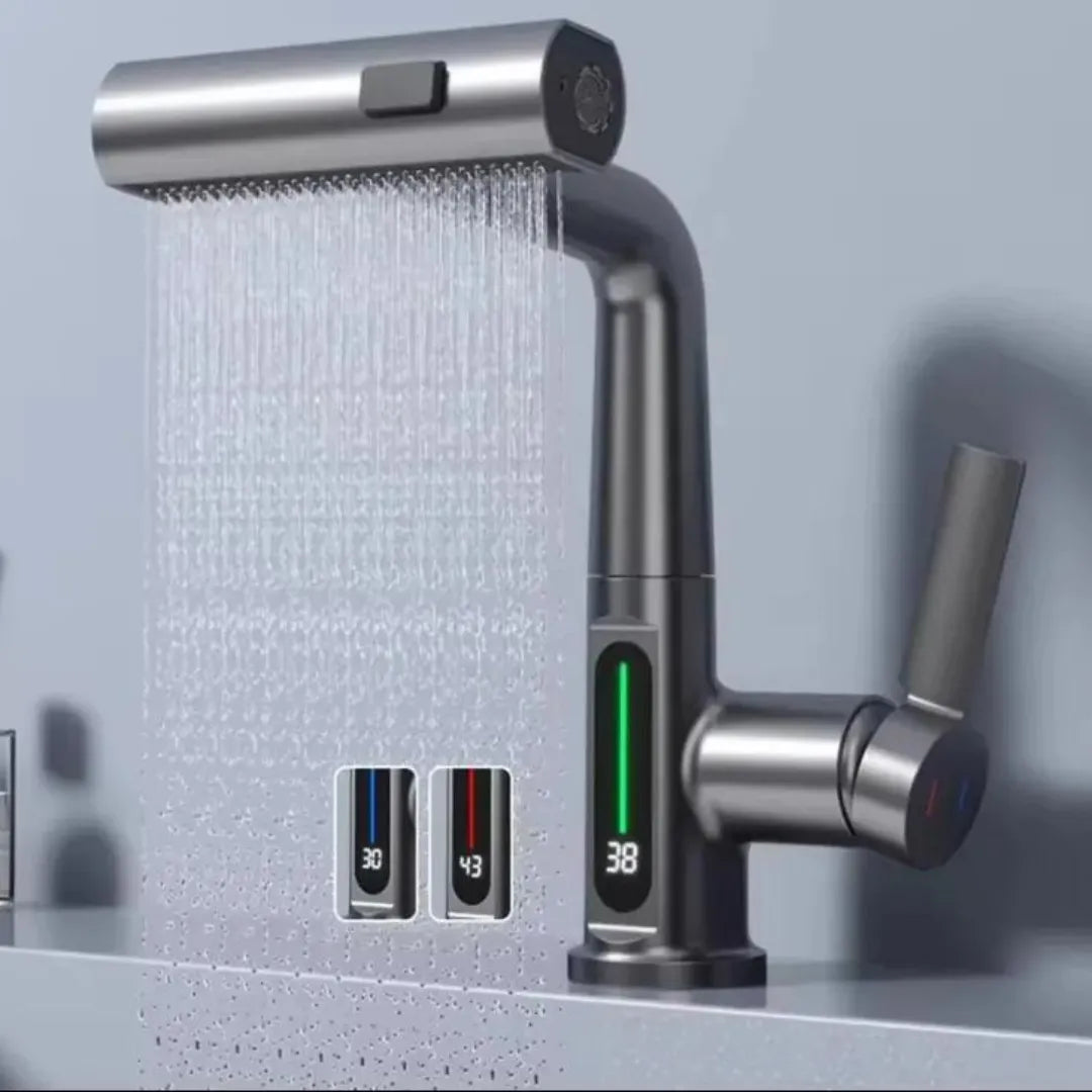 Torneira Digital com Indicador de Temperatura em LED - Loc Stop