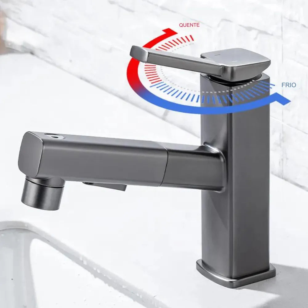 Torneira Flexível para Pia de Banheiro - Loc Stop