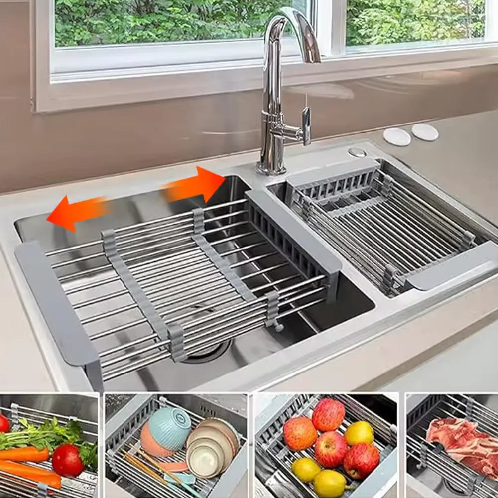 Escorredor Retrátil de pia de Cozinha - Loc Stop