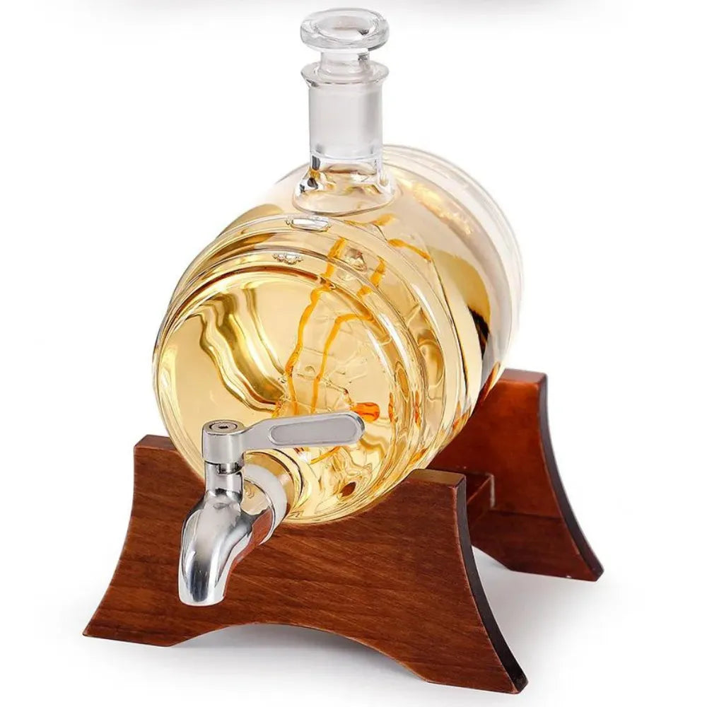 Barril de Vidro para Vinho 1 Litro - Loc Stop