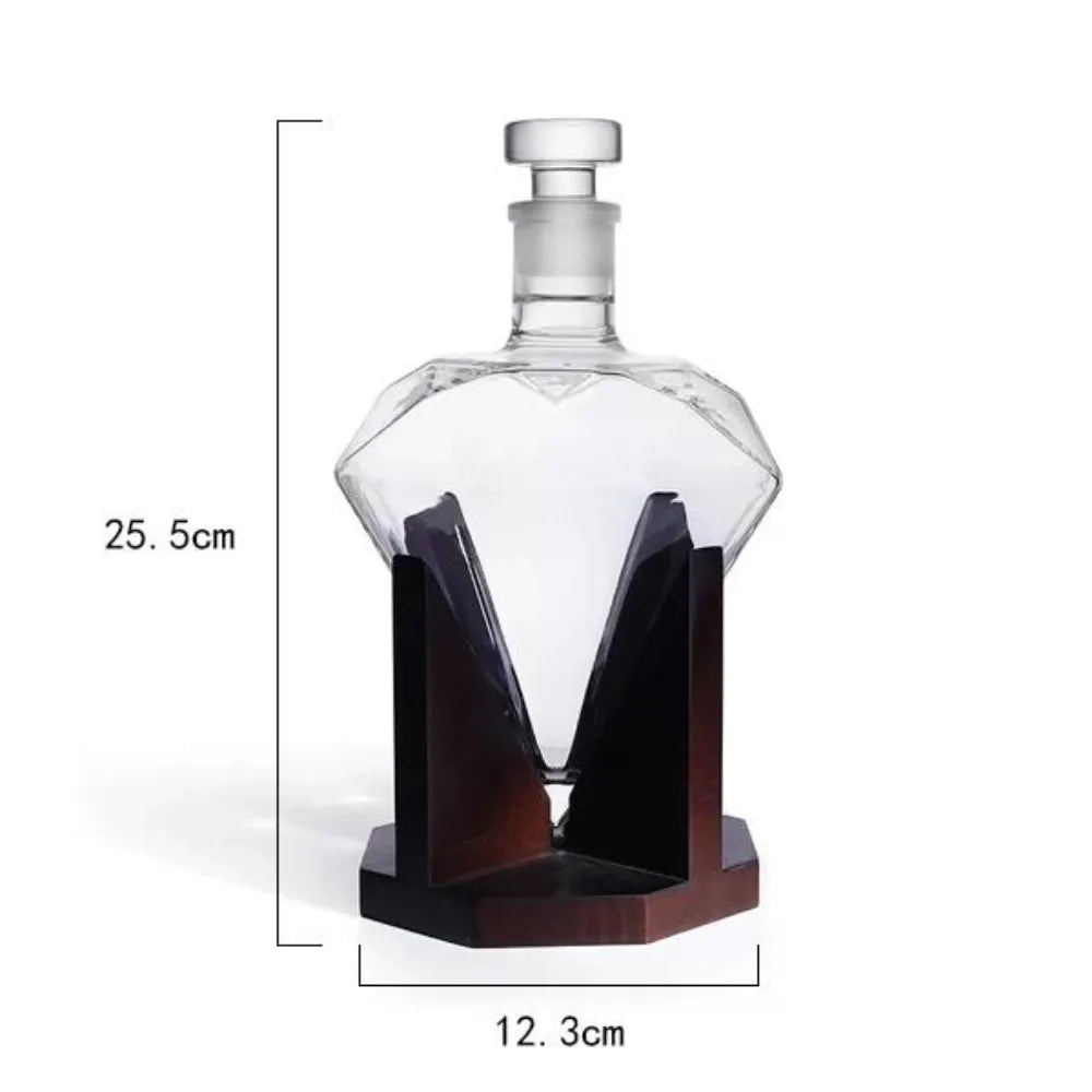 Decanter de Vinho Whisky Diamante 850ml - Loc Stop
