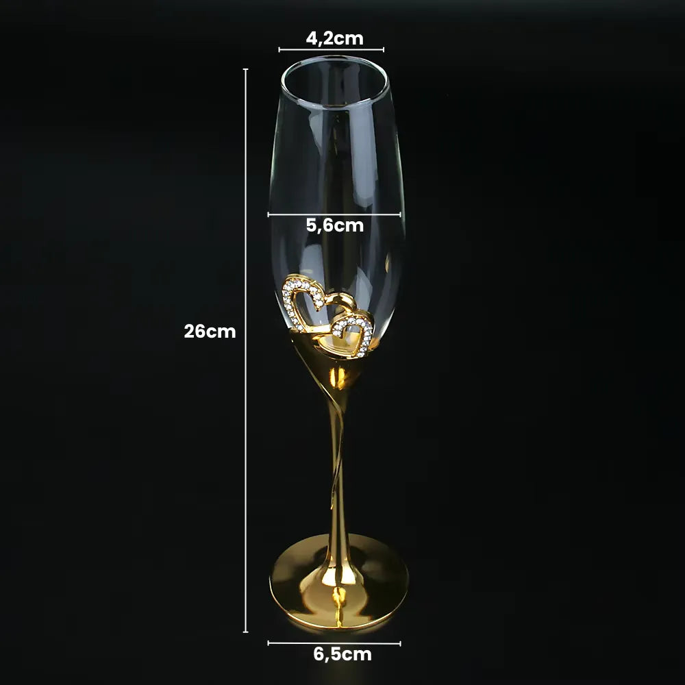 Taça de Champagne de Vidro 200ml - Loc Stop