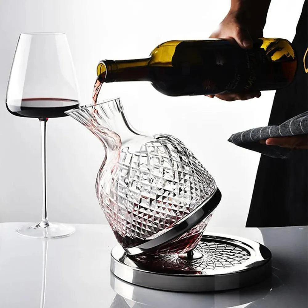 Decanter de Vinho com Base Giratória 1500ml - Loc Stop