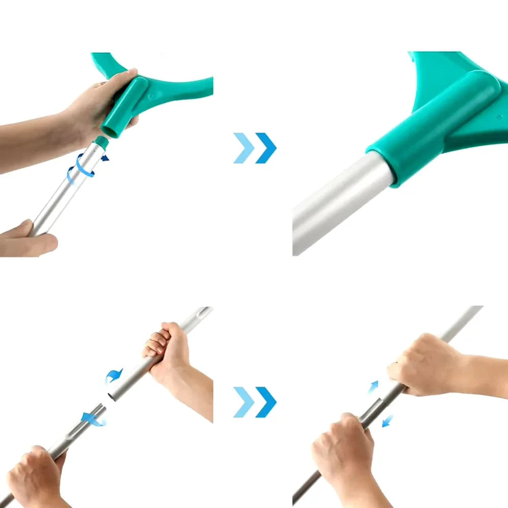 Peneira de Limpeza de Piscina Telescópica - Loc Stop