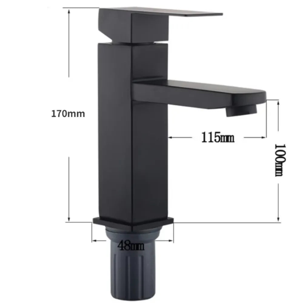 Torneira de Banheiro Quadrada - Loc Stop