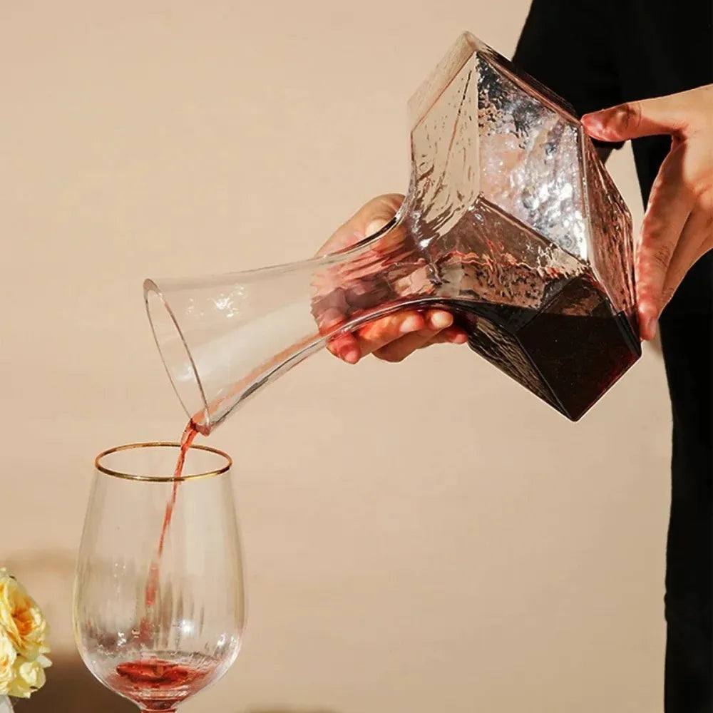 Decanter de Vinho Vidro Irregular 1450ml - Loc Stop