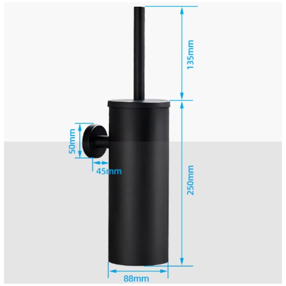 Escova Sanitária de Banheiro de Aço Inox - Loc Stop