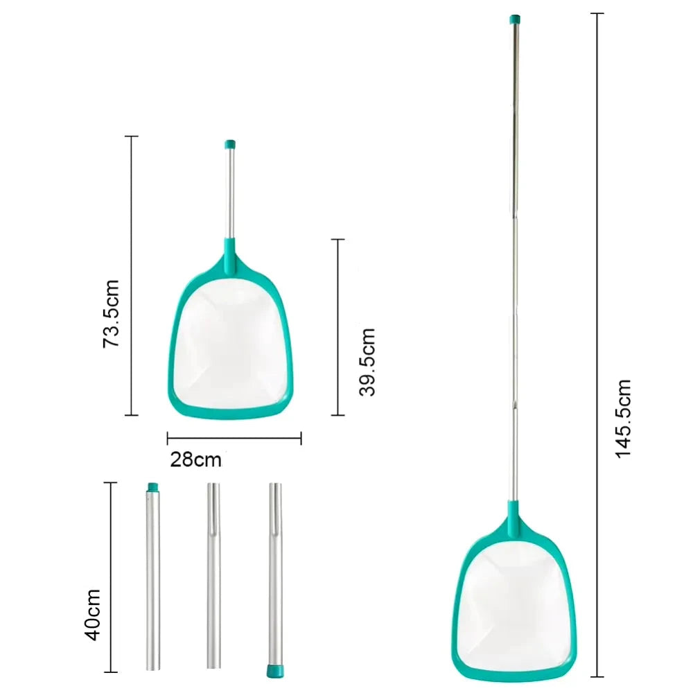Peneira de Limpeza de Piscina Telescópica - Loc Stop