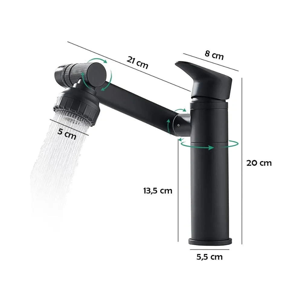 Torneira de Banheiro Giratória 360 Graus - Loc Stop