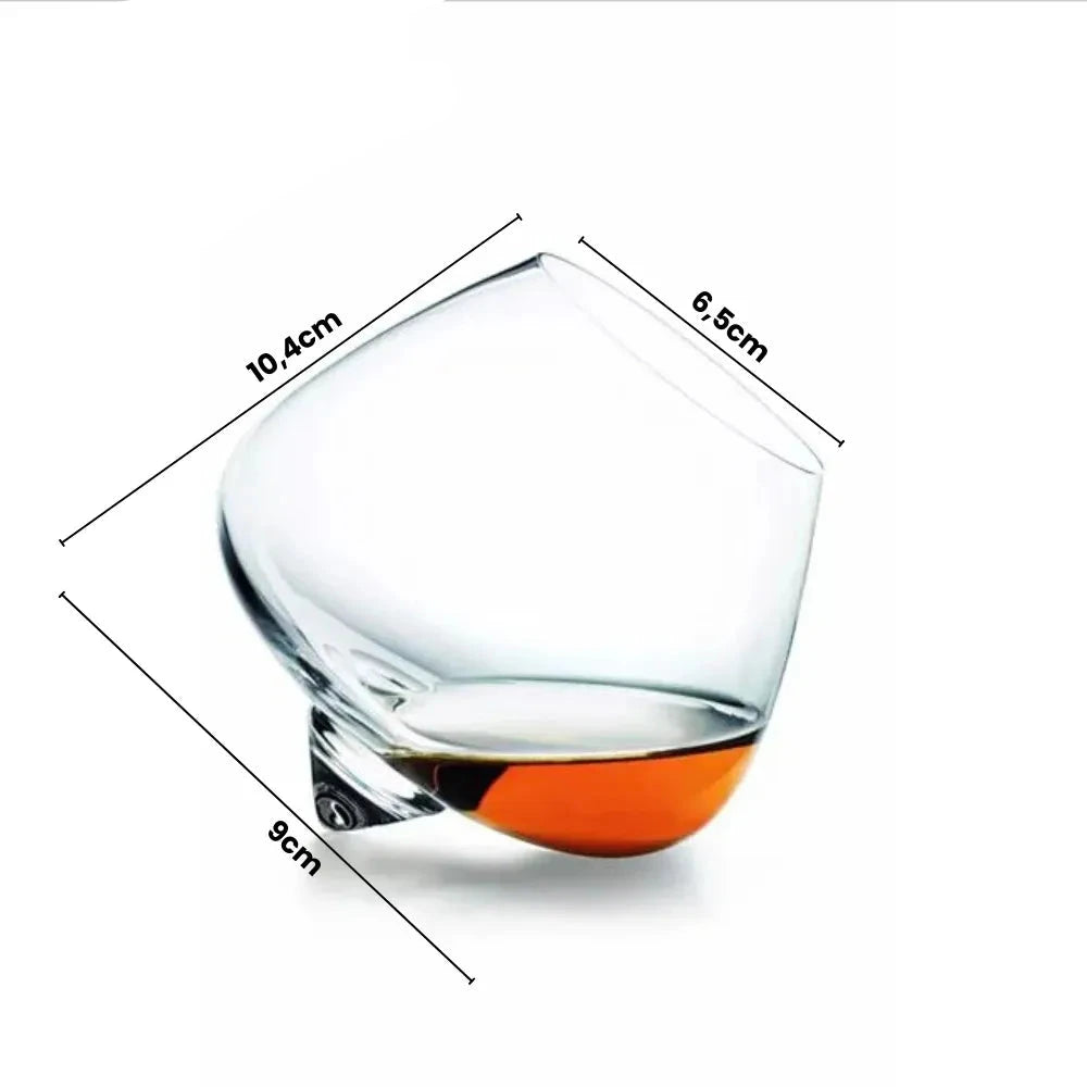 Taça de Vinho Whisky Inclinada - Loc Stop