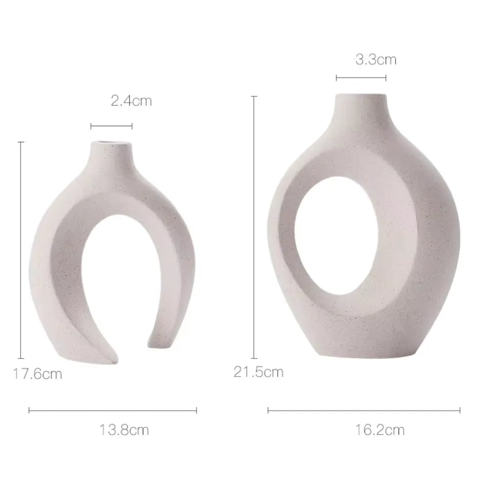 Conjunto de 2 Vasos de Cerâmica Nórdica - Loc Stop