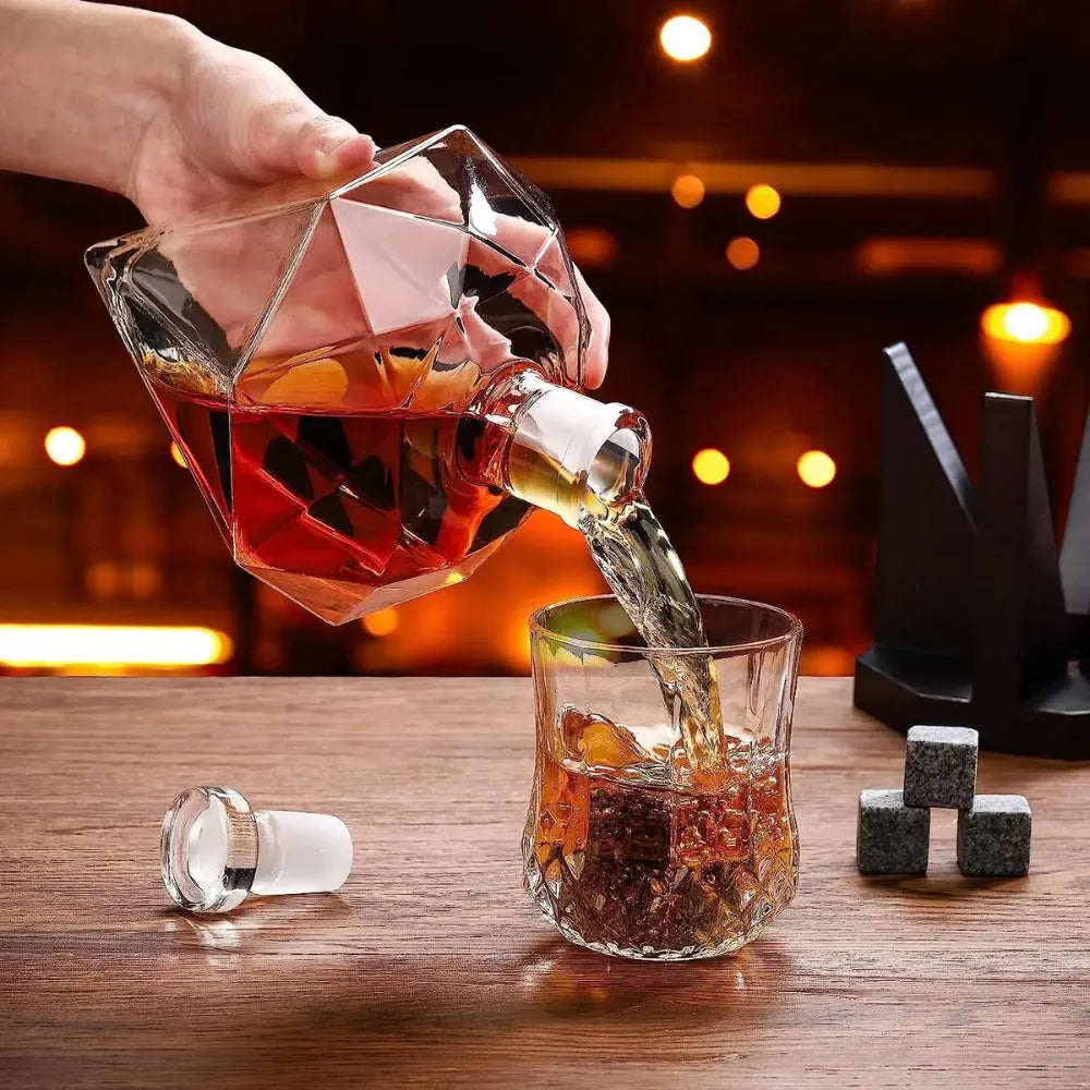 Decanter de Vinho Whisky Diamante 850ml - Loc Stop